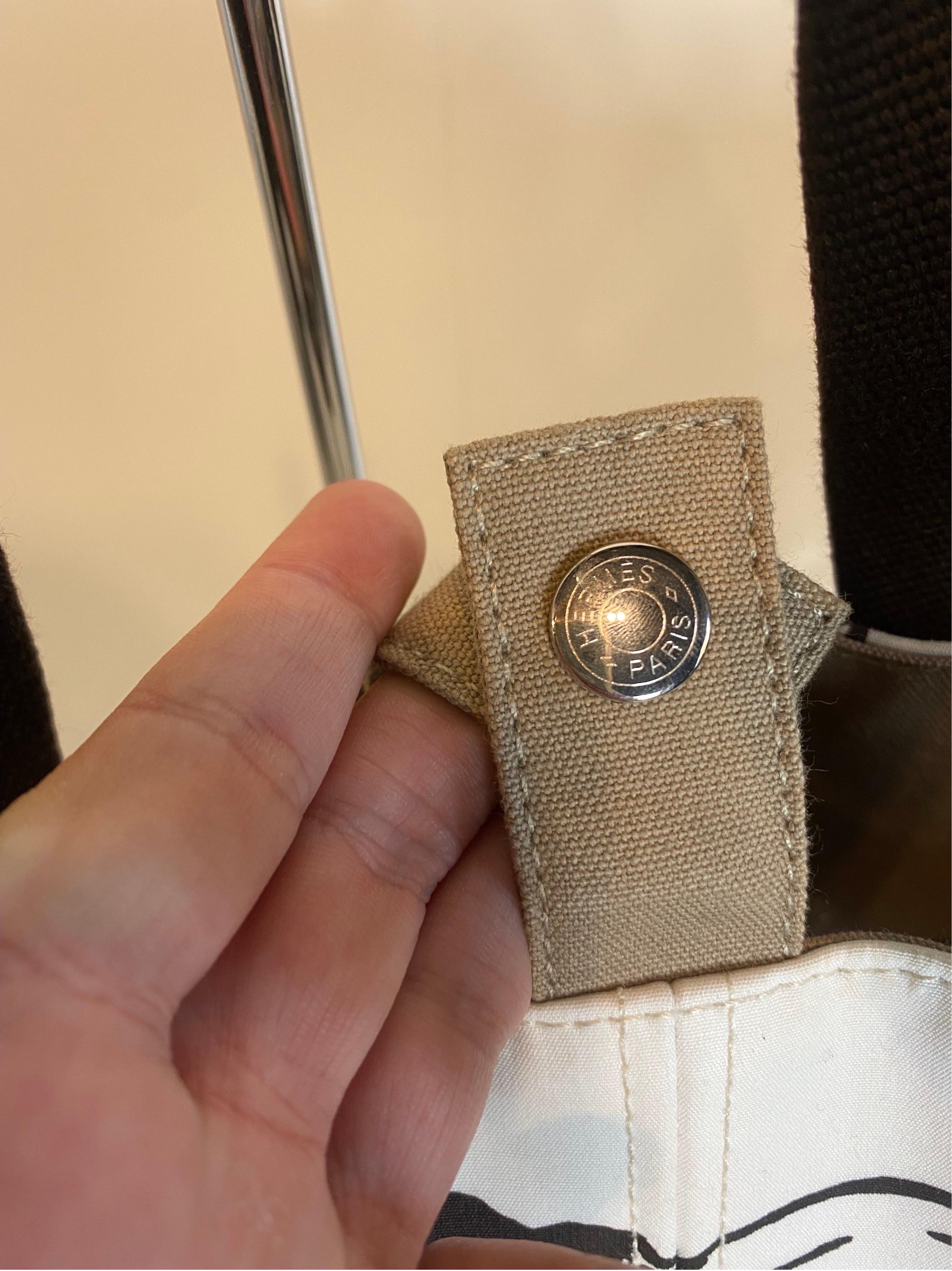 Gray Panier bag Galop Beach Hermès For Sale