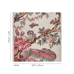 'Panier Fleuri' Hand Wood Blocked Three-Panel Set by Zuber