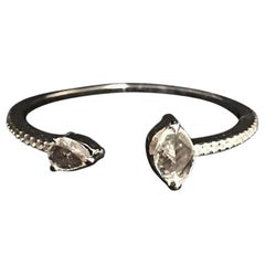 PANIM 0,30 Karat Ring mit Diamant im Rosenschliff aus 18 Karat Weißgold
