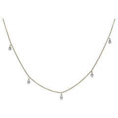 PANIM Mille Etoiles Necklace with 5 Dancing Briolettes Diamonds in 18KYellowGold