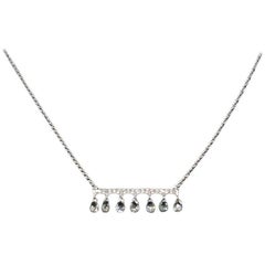 PANIM 1 Karat Chic Diamant-Tropfen-Halskette aus 18 Karat Gold