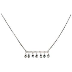 PANIM Collier en or 18 carats avec diamants chics de 1 carat en forme de goutte