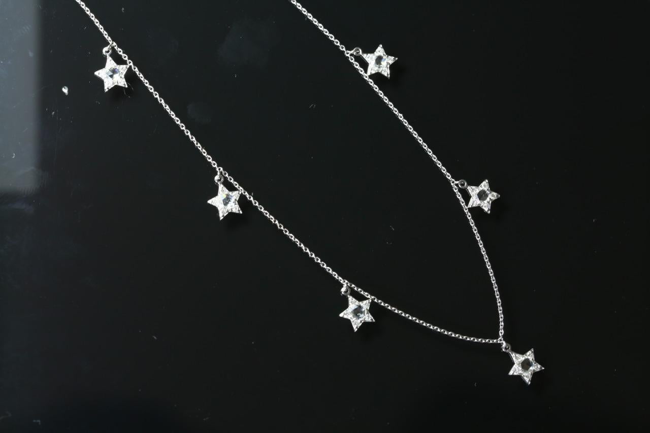 baccarat star necklace
