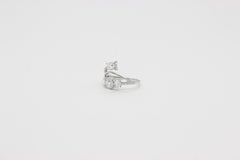 PANIM  Anello da cocktail con diamante da 1 carato Rosecut in oro bianco 18 carati