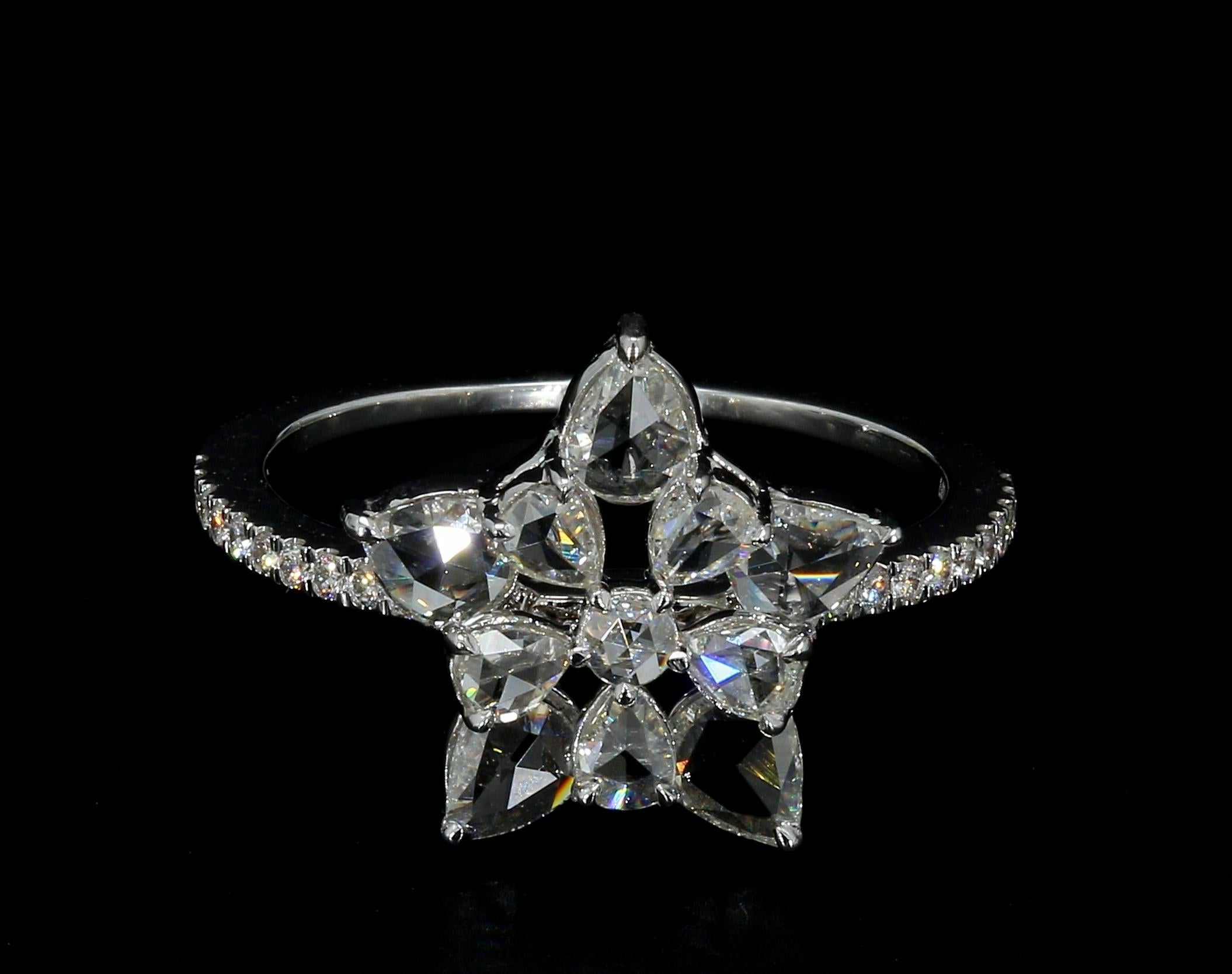 PANIM 1.14 Carat Diamond Rosecut 18K White Gold Snowflake Ring

Set in 18K White Gold with Pear Shape Rosecuts.

Contact us on this platform to get more details