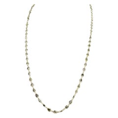 PANIM Collana con diamanti rosati fantasia da 11,43 carati in oro bianco 18 carati