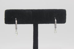 PANIM 1.56 Carat Diamond Briolette White Gold Earrings