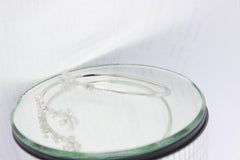 PANIM 1.76 Carat Diamond Rosecut 18K White Gold Floral Bangle