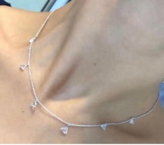 PANIM 18K Diamond Taviz 18K White Gold Choker Necklace