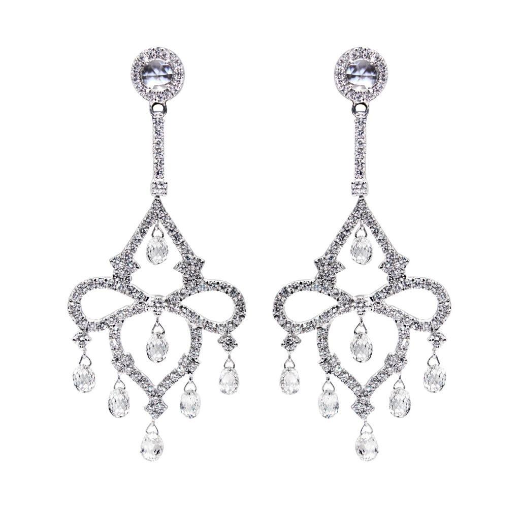 PANIM 18K White Gold Diamond Briolette Chandelier Earrings

Details :
Total Diamonds - 6.97cts
18K - 9.37grams.

More details and videos are available on request.