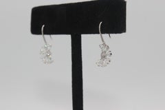 PANIM 18k White Gold Diamond Rosecut Floral Earrings