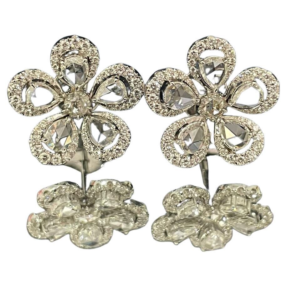 Panim Rosecut Diamond Small Flower Stud Earrings 18 Karat White Gold



These stunning fancy rosecut diamond Small Flower earrings are One of a kind and handmade.

They are crafted in 18kt white gold, this pair of Stud earrings features a fancy