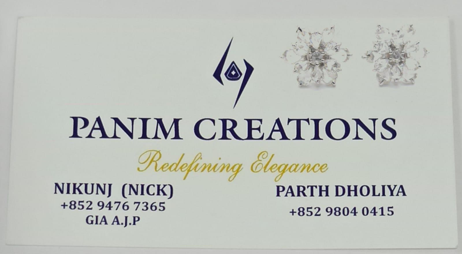 PANIM en or blanc 18 carats avec rosace en diamant et rubis  Pendentif en vente 3