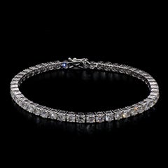 PANIM 18K White Gold Diamond Rosecut Tennis Bracelet