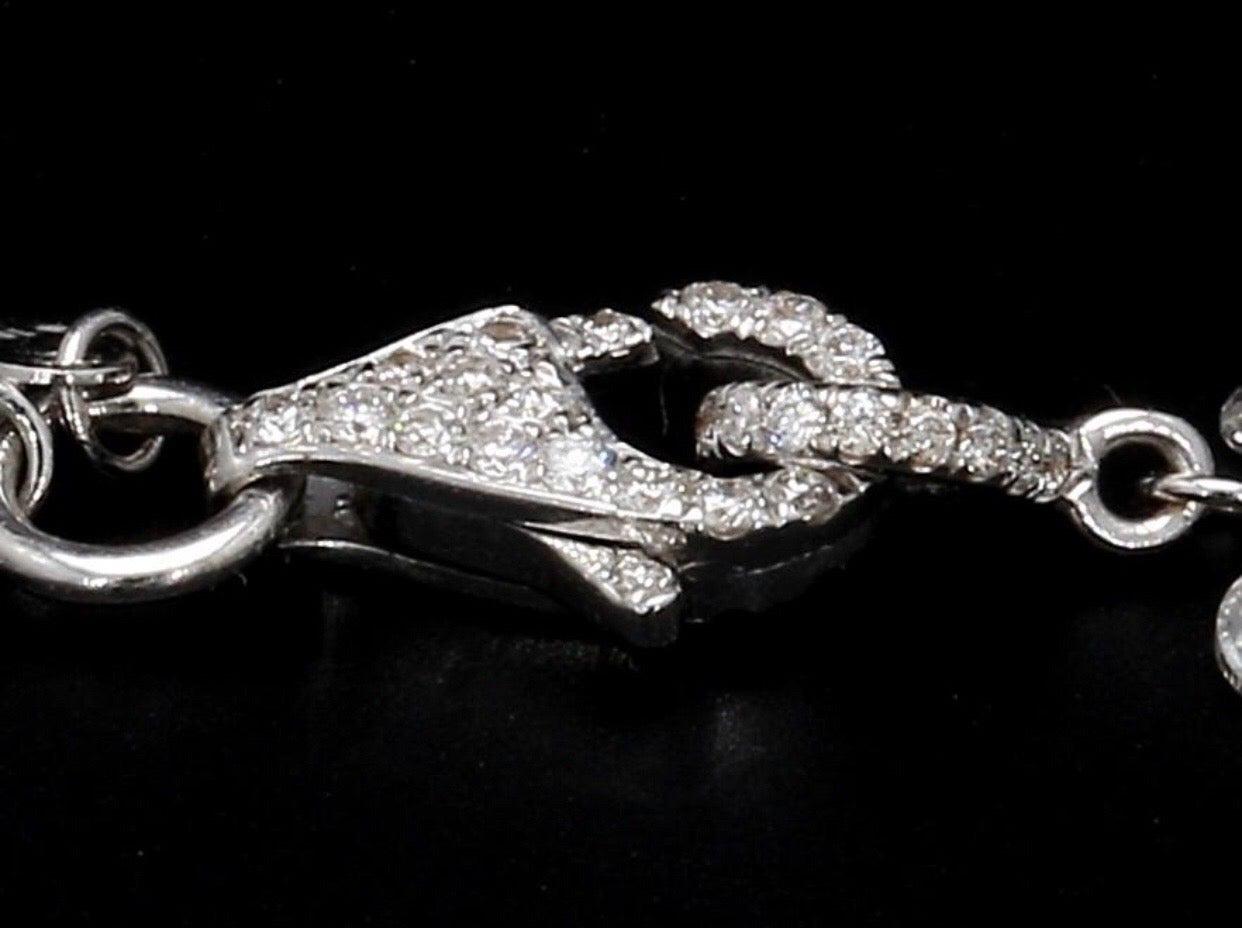 PANIM 18K Yellow Gold Diamond Rosecut Fringe Dangling Necklace For Sale 7