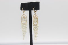 Boucles d'oreilles PANIM 22.41cts Diamond Briolette en or jaune 18K