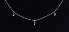 PANIM 3 Dancing Diamond Briolettes 18K Yellow Gold Mille Etoiles Necklace