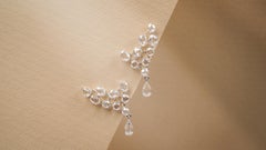 PANIM Ohrringe aus 18 Karat Weißgold mit 3,84 Karat Diamanten im Rosenschliff