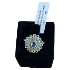 PANIM 4.16 Carat 18K White Gold Briolette & Oval Ring