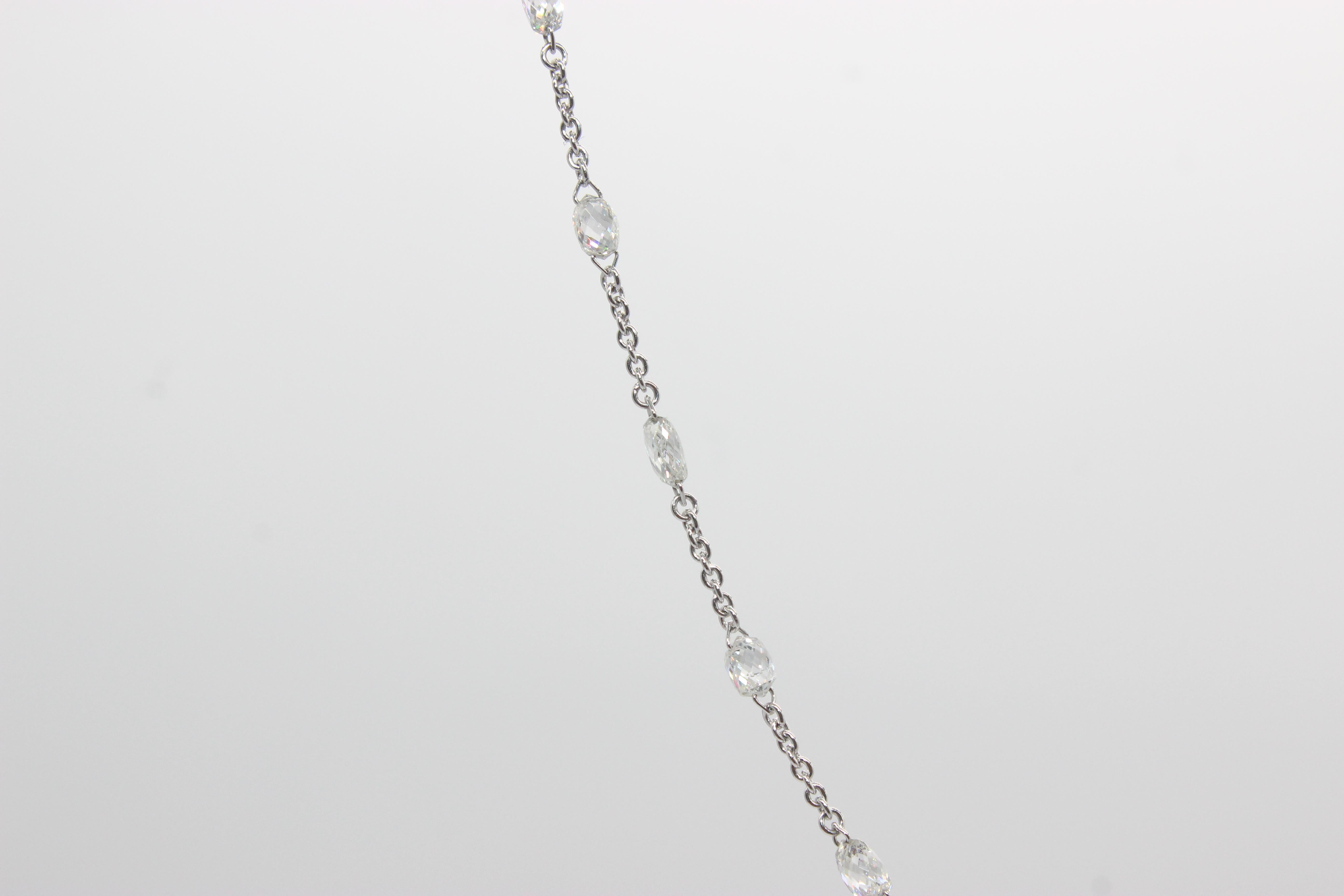 585 italy white gold necklace