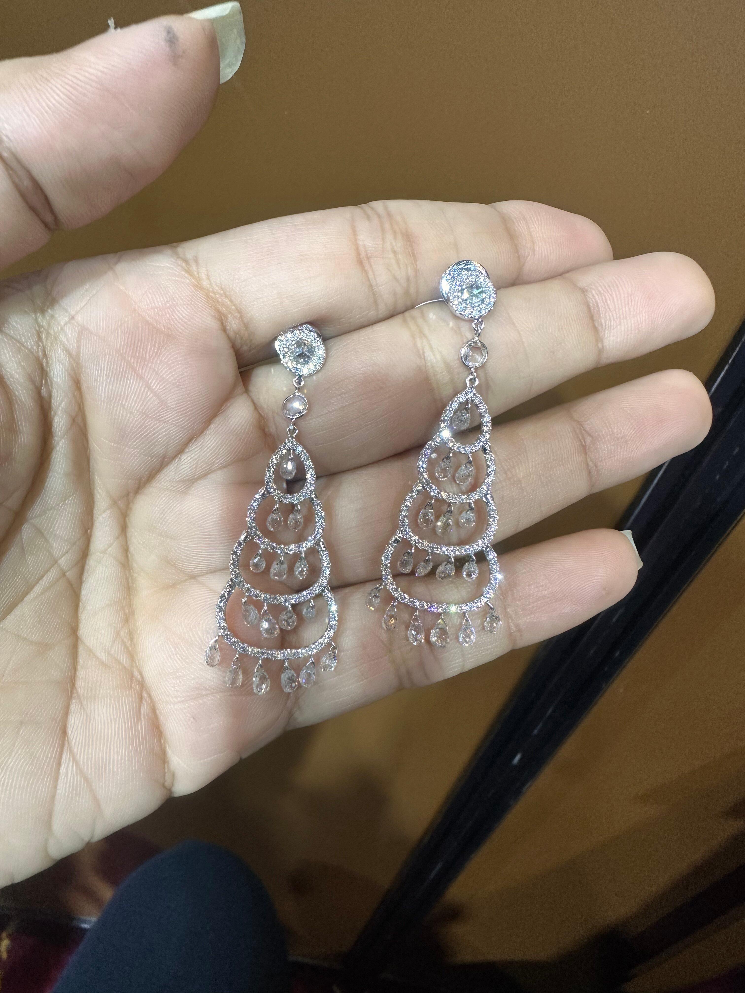 PANIM 6.24 Carat Christmas Tree 18K White Gold Diamond Earrings

These Panim earrings are a perfect for the upcoming holiday season. The diamond briolletes catch the light and sparkle beautifully, making them a great choice for festive occasions.