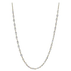 PANIM Collana girocollo in oro giallo 18 carati con diamanti briolette da 6,79 carati