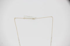 PANIM 4,52 Karat schwebende Choker-Halskette aus 18 Karat Weißgold mit Diamanten im Rosenschliff