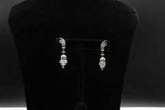 PANIM  7.46 Carat 18K White Gold Miniature Drop Diamond Earrings