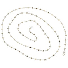 PANIM  Collier en or blanc 18k avec rosace de diamants