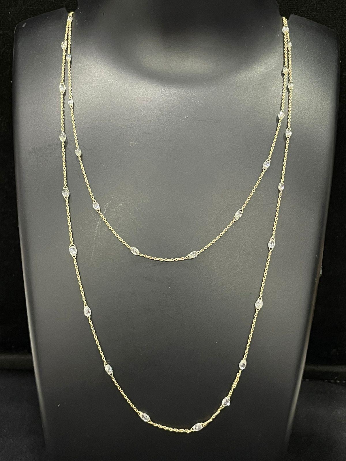 diamond briolette necklace
