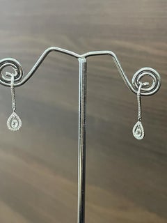 PANIM Briolettes Diamond 18 Karat White Gold Earrings