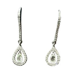 PANIM Boucles d'oreilles en or blanc 18 carats avec briolettes et diamants