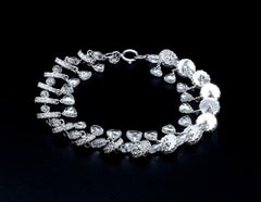 PANIM Briolette&Taviz Diamantarmband aus 18 Karat Weißgold