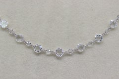 PANIM Classic Diamond Rosecut 18k White Gold Choker Link Necklace