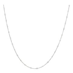 PANIM Diamond Briolette 18 Karat White Gold Necklace