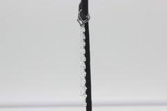 Boucles d'oreilles pendantes florales en or blanc 18 carats avec briolette en diamant PANIM