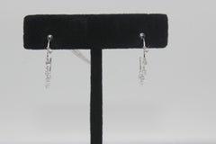 PANIM 2.82 Carats Diamond Briolette 18 Karat White Gold Hoop Earrings