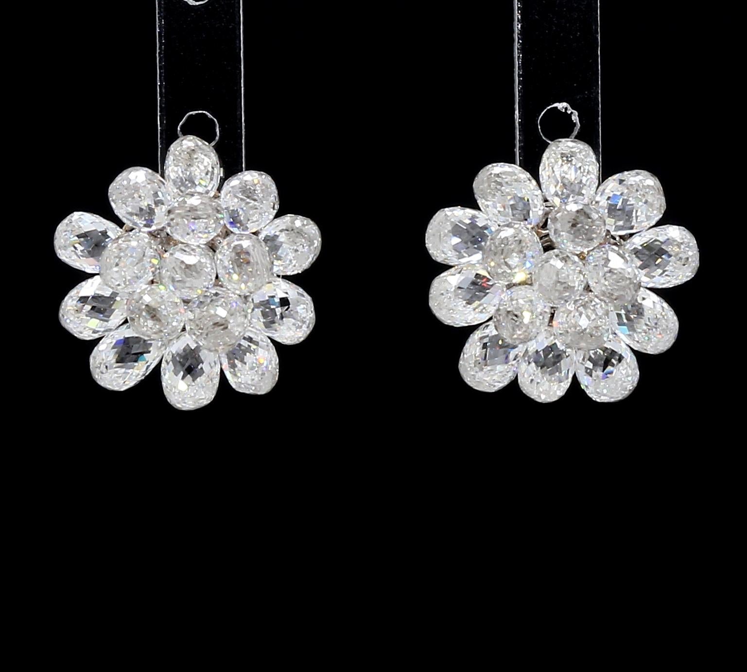 PANIM Orecchini con diamante a brioletta in oro bianco 18k in vendita 10