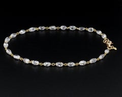 PANIM Diamant-Briolette-Gliederarmband aus 18 Karat Gelbgold