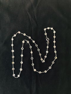 PANIM  Diamond Rosecut 18k White Gold Choker Necklace