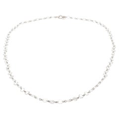 PANIM Diamant-Halskette aus 18 Karat Weißgold mit Rosenschliff