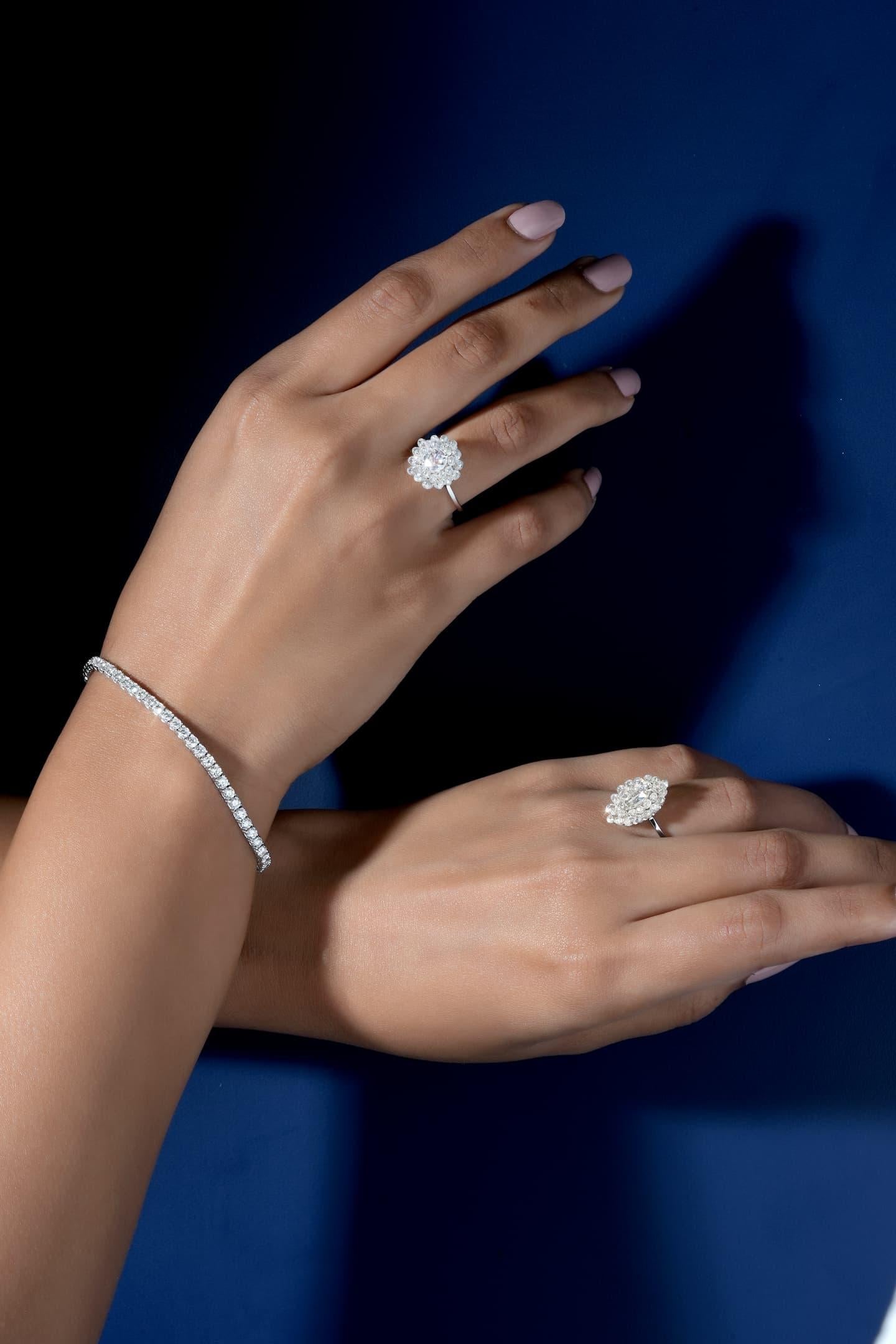 Panim Diamant Rosecut & Briolette 18k Weißgold Ring im Zustand „Neu“ im Angebot in Tsim Sha Tsui, Hong Kong
