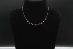 PANIM Mille Etoiles 9 Pear Diamond Rosecut 18K Rose Gold Necklace