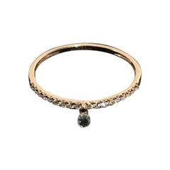 PANIM Mono Briolette Diamond 18K Rose Gold Dangling Ring