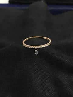 PANIM Mono Briolette Diamond 18K Yellow Gold Dangling Ring