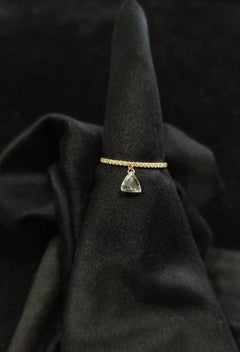 PANIM Nizam Taviz Cut Diamond 18k Rose Gold Dangling Ring