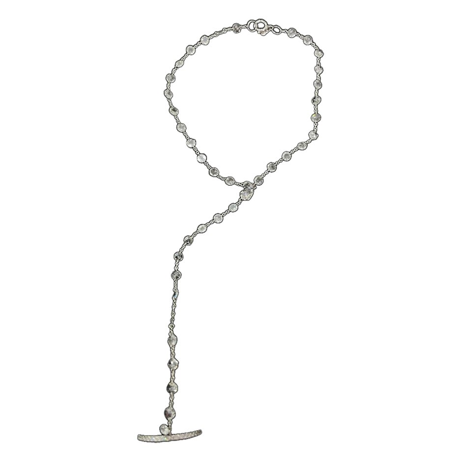 Anello bracciale con diamanti PANIM Rosecut in oro bianco 18 carati in vendita