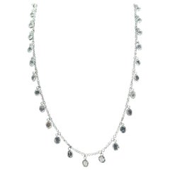 Collana PANIM Rosecut con cerchi ovali di diamanti in oro 18 carati