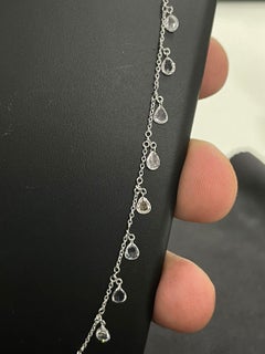 PANIM Rosecut Pear Diamond Circles Necklace in 18 Karat Gold