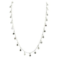PANIM Rosecut Pear Diamond Circles Necklace in 18 Karat Gold
